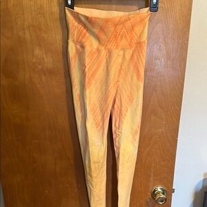 Orange Tie-Dye, Scrunched Booty, High Rise Leggings